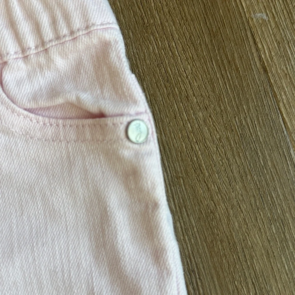 Jacadi baby girl pale pink denim jeans - size 6m